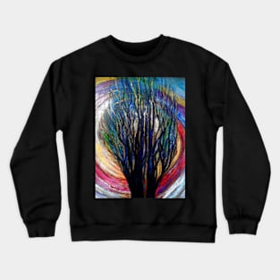 The Sun Circling Around The Tree Crewneck Sweatshirt